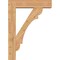Ekena Millwork Olympic Block Smooth Bracket w/ Offset Brace, Western Red Cedar, 7 1/2"W x 32"D x 44"H BKT0806X32X44OLY05SWR - alternate 3